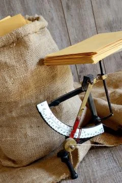 Postal scale Stock-Fotos