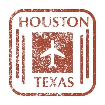 Postal Stamp from texas Stock Illustration