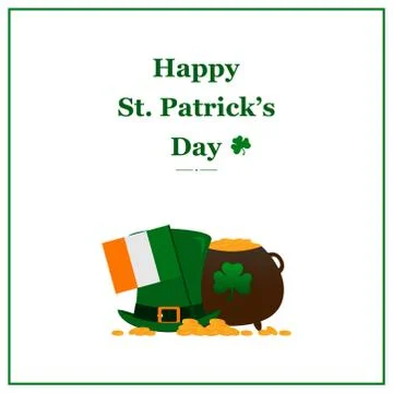 Postcard to the day of St. Patrick Stock Illustration