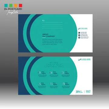 Postcard Design for any best use Stock Illustration