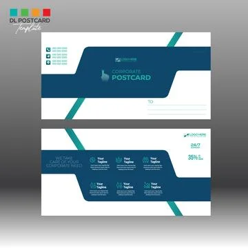 Postcard Design for any best use Stock Illustration