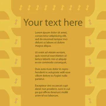 Postcard design Illustrazione stock