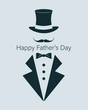 Postcard for Father's Day Stock Illustration