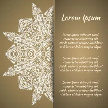 Postcard, frame for congratulations. Illustrazione stock