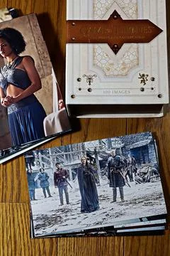 Postcard of the Game of Thrones. 스톡 사진