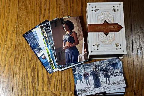 Postcard of the Game of Thrones. 스톡 사진