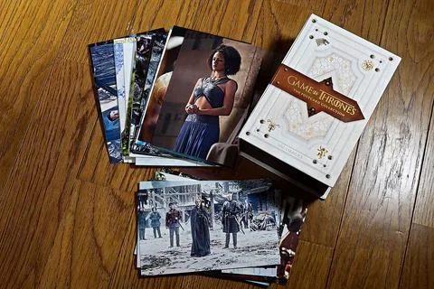 Postcard of the Game of Thrones. Stock Photos