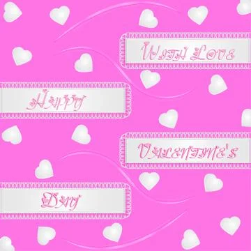 Postcard for lovers Stock Illustration