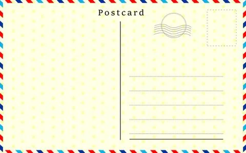 Postcard with paper texture Vector illustration Stock-Illustration