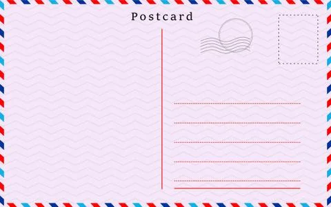 Postcard with paper texture Vector illustration Illustrazione stock