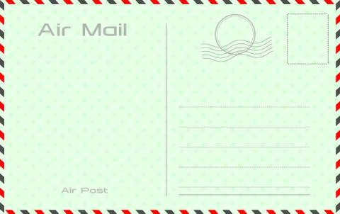 Postcard with paper texture Vector illustration Stock Illustration