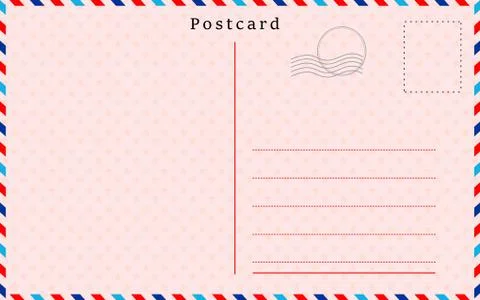 Postcard with paper texture Vector illustration Illustrazione stock