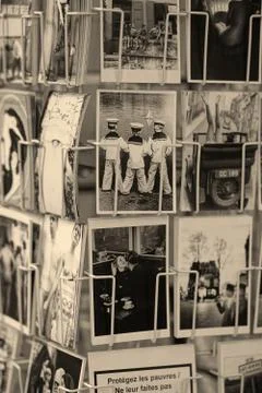 Postcard, Paris Foto stock