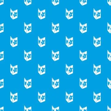 Postcard pattern vector seamless blue 库存插图