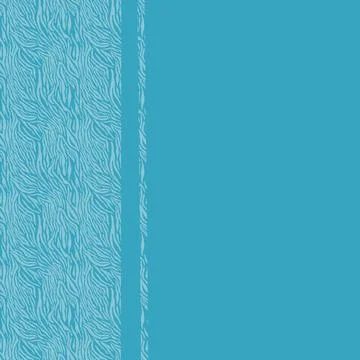 Postcard poster bed background blank blue zebra print Stock Illustration