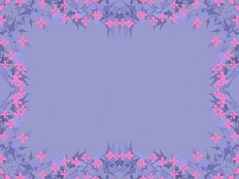 Postcard template, frame with space for insertion. Stock Illustration