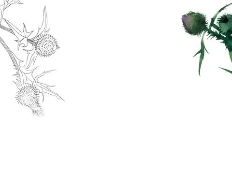 Postcard template Stock Illustration