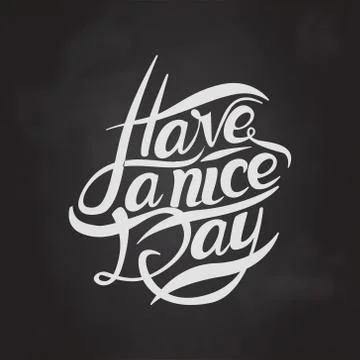 Postcard with text have a nice day Stock Illustration