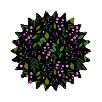 Postcard, vector flower decoration design Cute envelope with flowers, plants Stock Illustration