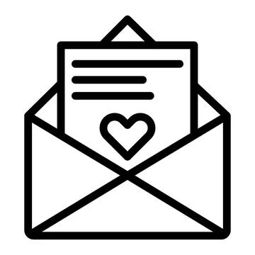 Postcard Vector Icon Design Illustration Stock Illustration