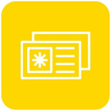 Postcard Vector Icon Design Illustration Stock Illustration
