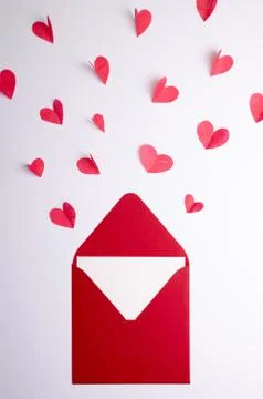 Postcard on the white background Stock Photos
