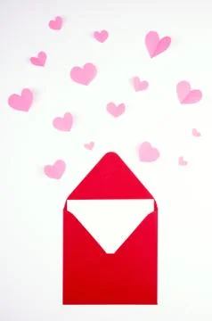 Postcard on the white background Stock-Fotos