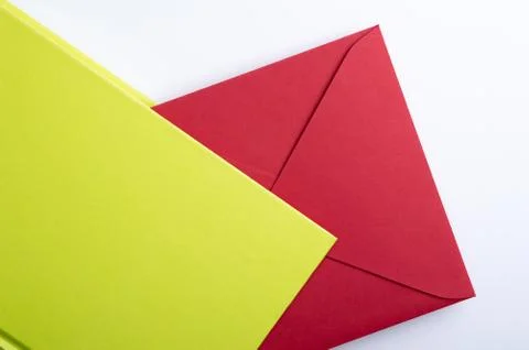 Postcard on the white background Stock Photos