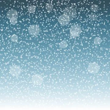 Postcard with a winter scene. Background of falling snow. illustration Stock Illustration