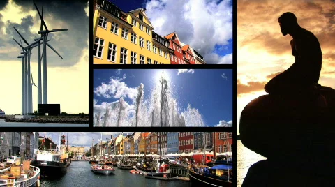 Postcards from Copenhagen Stock Footage