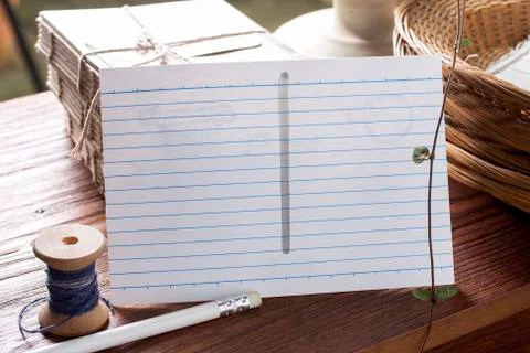 Postcards with element of the nature materials. Stock Photos