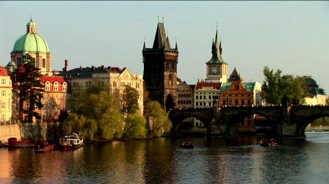 Postcards from Prague Stock Footage
