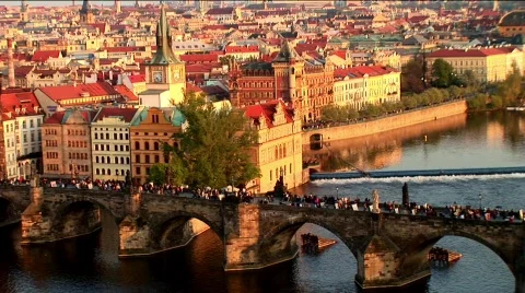 Postcards from Prague Stock Footage