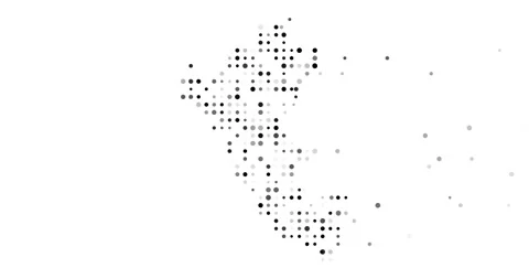 Postconceptual abstraction of Peru circular form Stock Footage 316334487
