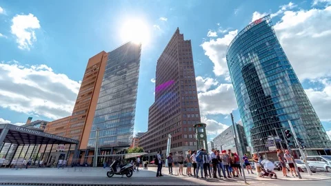 Postdamer Platz, Germany, Berlin / Time Lapse 4K Video Stock-Footage 111961669