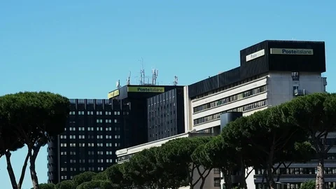 Poste Italiane Headquarters Stock Footage 76625674