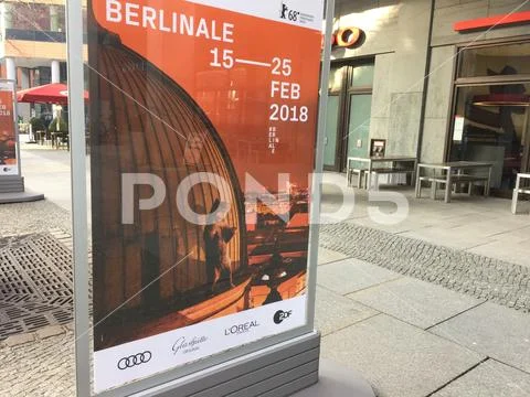Poster of 68th Berlinale Film Festival 2018 Stock Photos