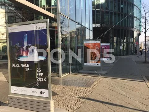 Poster of 68th Berlinale Film Festival 2018 Stock Photos