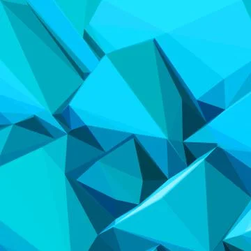 Poster with abstract blue ice cubes Stock Illustration
