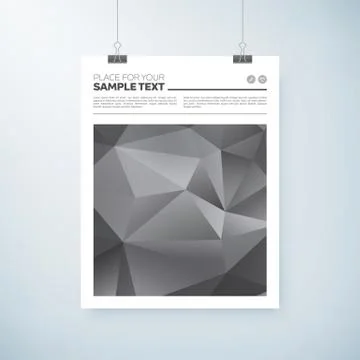 Poster abstract triangle shape design イラスト素材