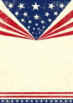 Poster of america Stock Illustration