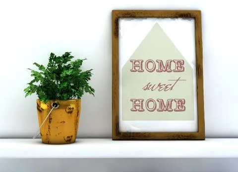 Poster and other items Stock Illustration