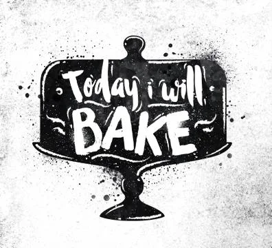 Poster bake Stock Illustration