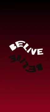 Poster belive Stock Illustration