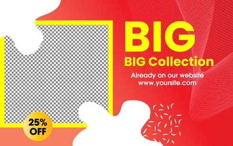 A poster for a big collection of items. Stock Illustration