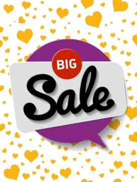 Poster big discount. Vector illustration for poster or flyers, B Stock Illustration