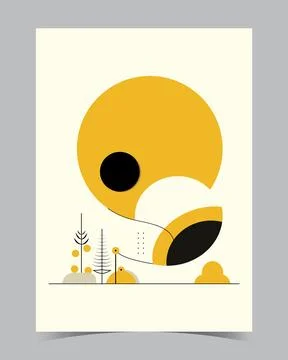 A poster for a bird that is called a bird. Stock Illustration