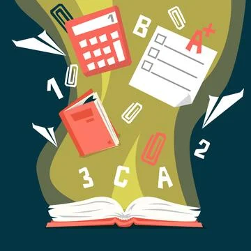 Poster, book of knowledge Stock Illustration