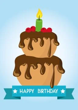 Poster Card Illustration Graphic Vector Happy Birthday To You イラスト素材