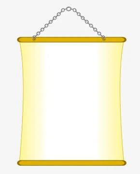 Poster on chain Stock Illustration